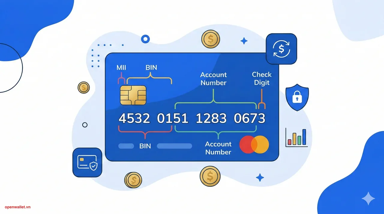 Cấu trúc số thẻ ngân hàng: BIN, Luhn và cách hệ thống kiểm tra tính hợp lệ